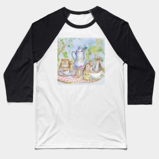 Cute tea party, children illustration Baseball T-Shirt